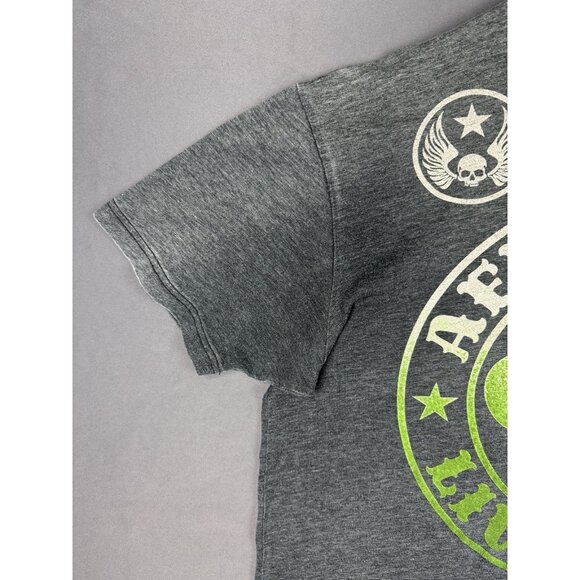 Affliction Y2K Live Fast MMA UFC Sport Grey Fade Shirt Wrestling Hype Streetwear - Picture 6 of 16